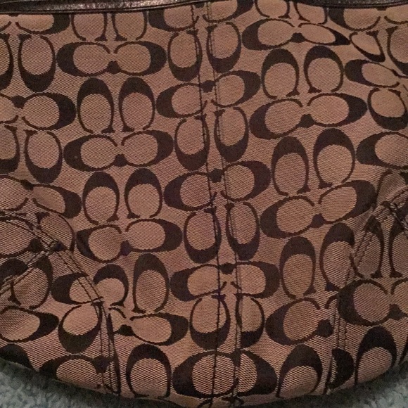 Coach Black Signature Hobo Style Bag - Picture 3 of 4